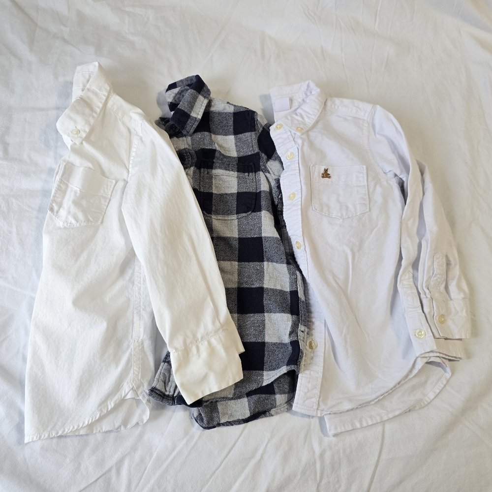 Gap Little Boy Dress Shirts. 3 shirt Bundle 4-5. XS